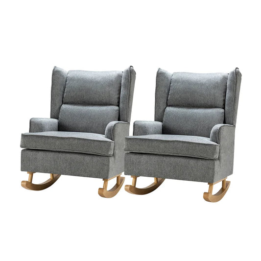 Upholstered Rocking Chair (Set of 2)